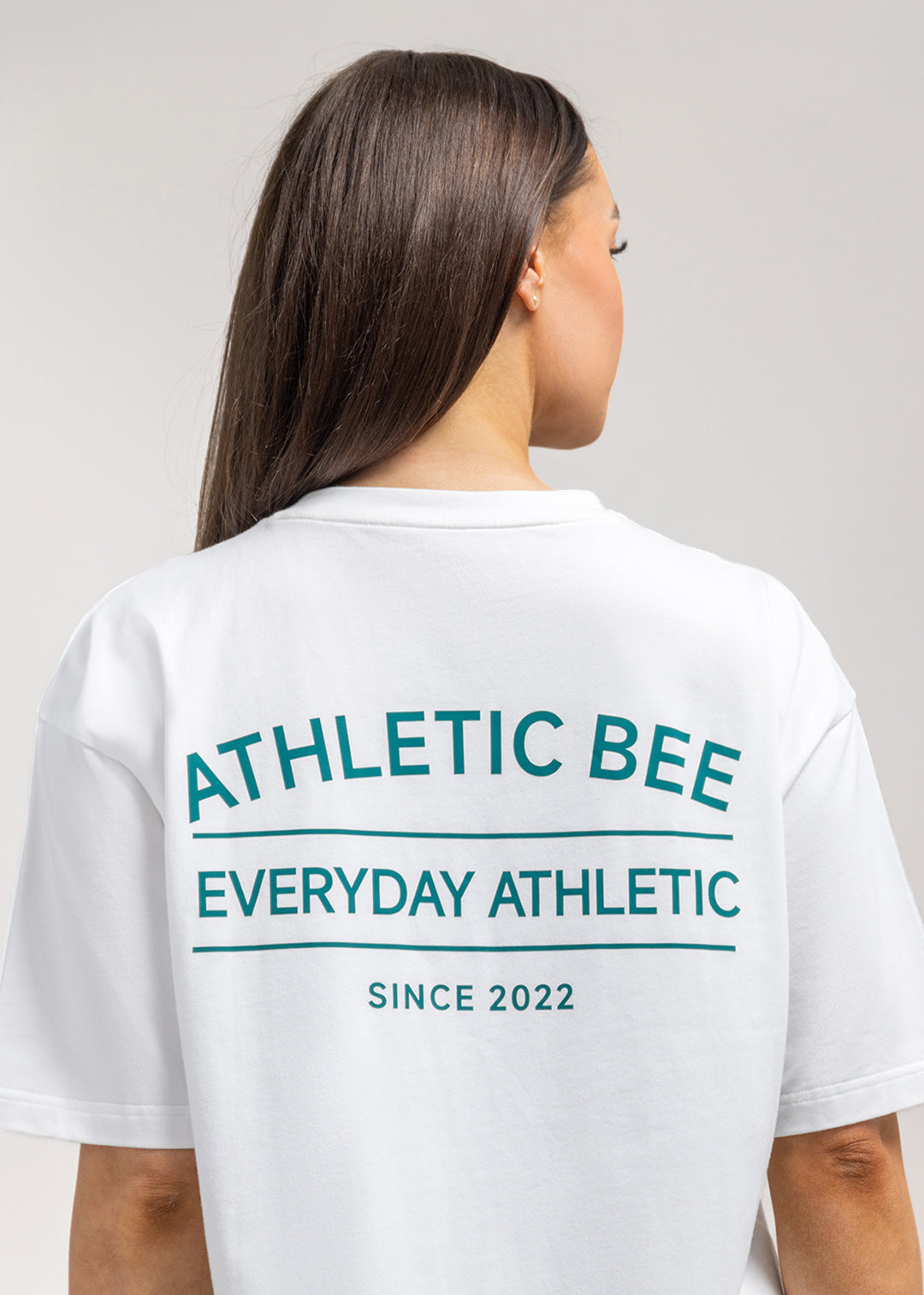 Alltagstaugliches, sportliches Oversize-T-Shirt in Weiß