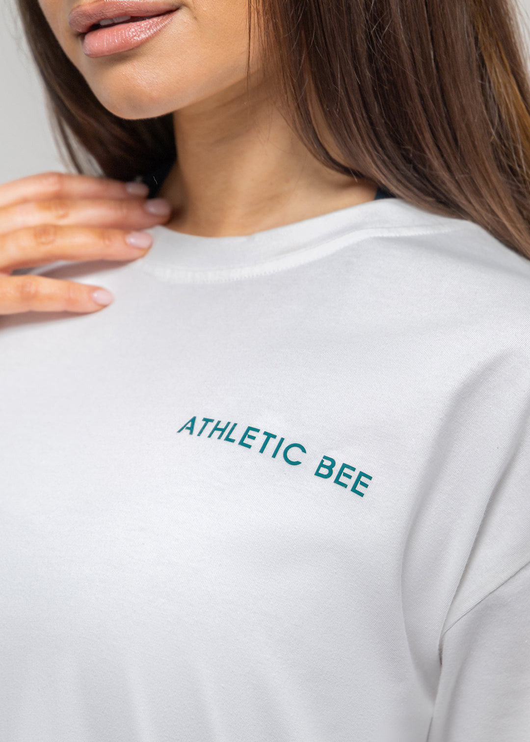 Alltagstaugliches, sportliches Oversize-T-Shirt in Weiß