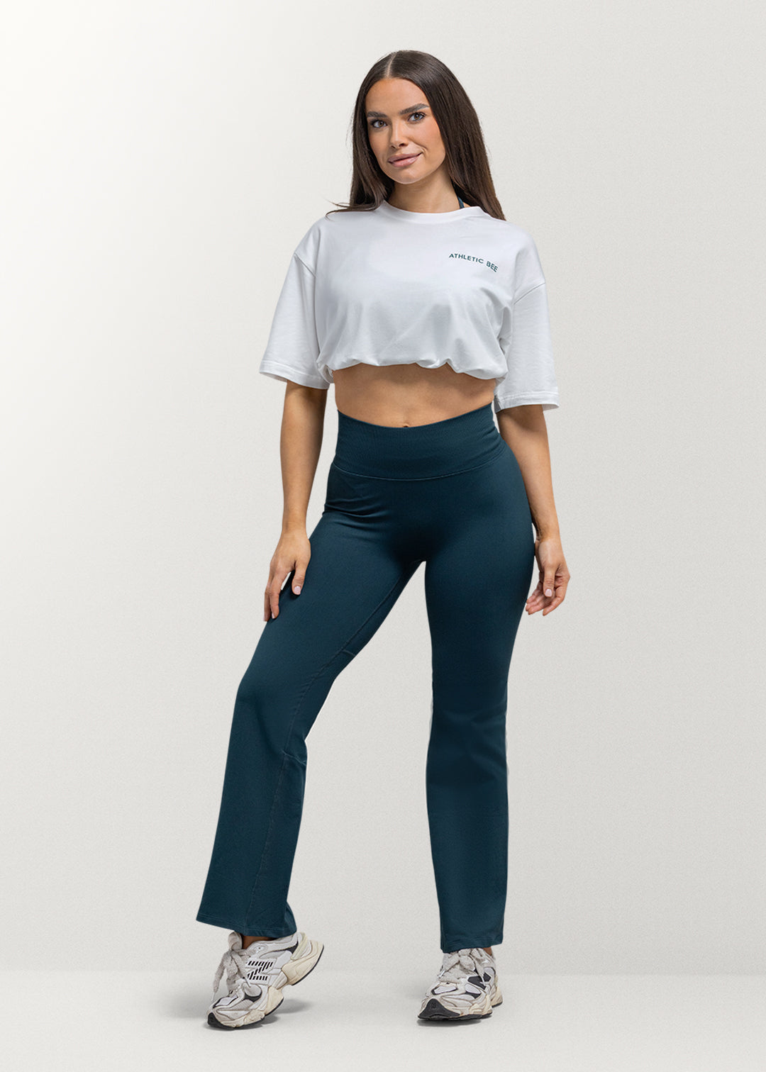 Alltagstaugliches, sportliches Oversize-T-Shirt in Weiß