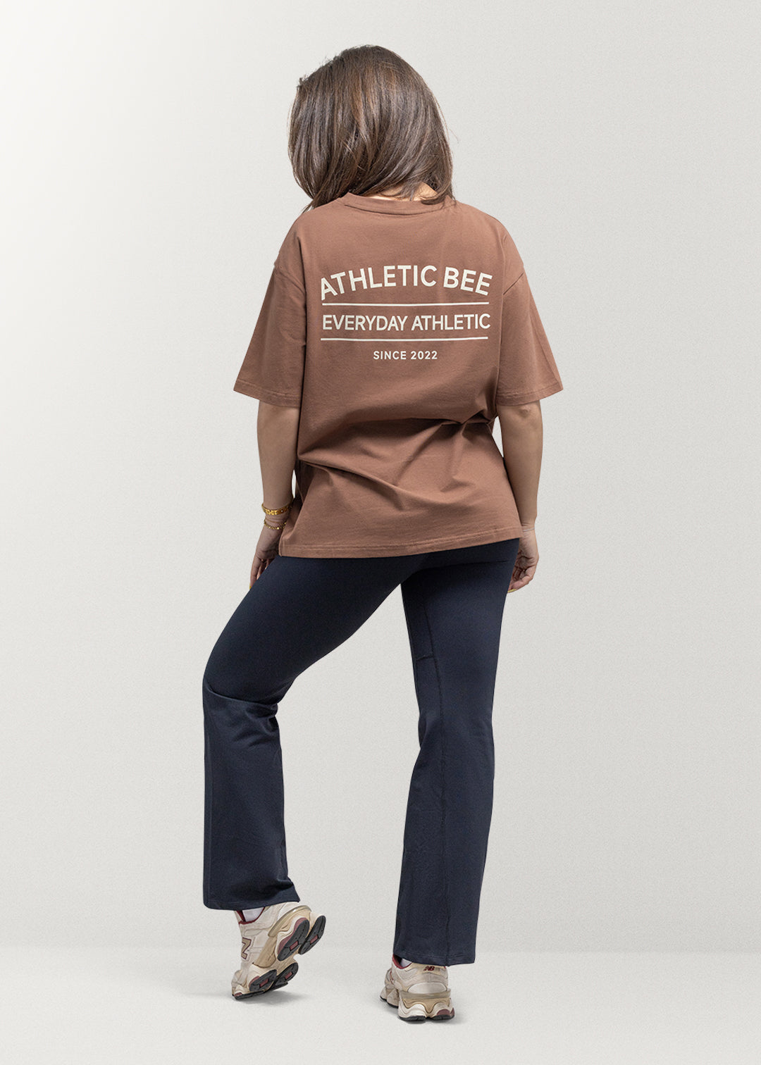Alltagstaugliches, sportliches Oversize-T-Shirt in Braun