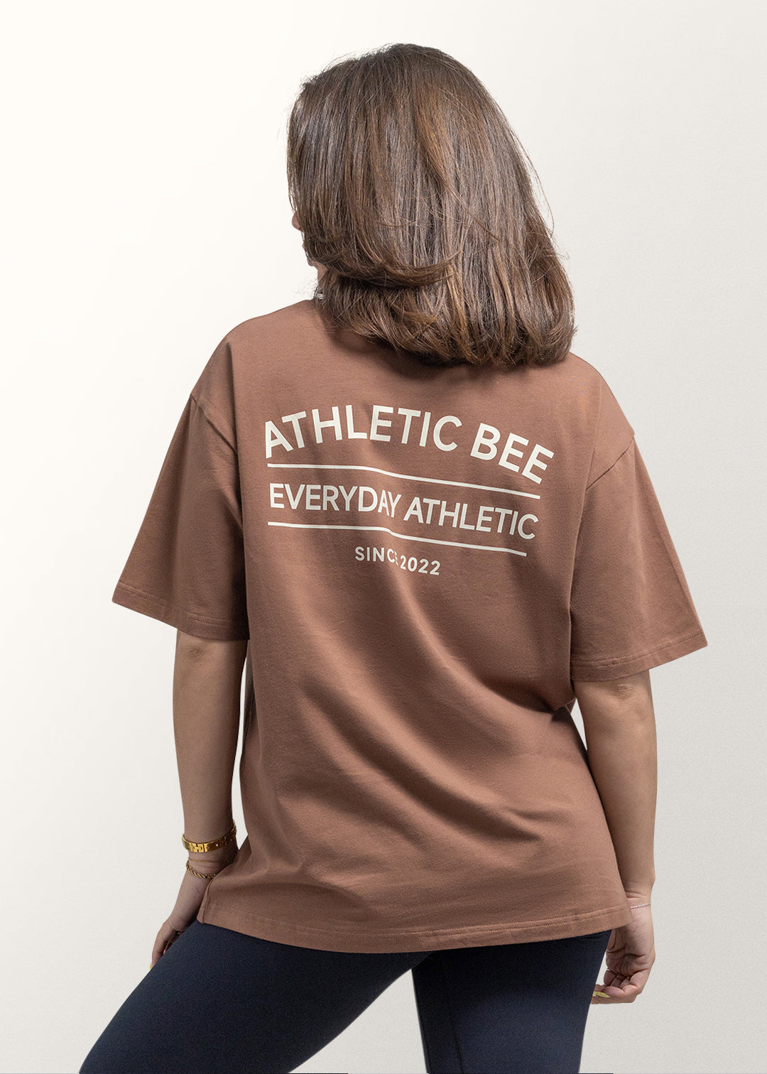 Alltagstaugliches, sportliches Oversize-T-Shirt in Braun