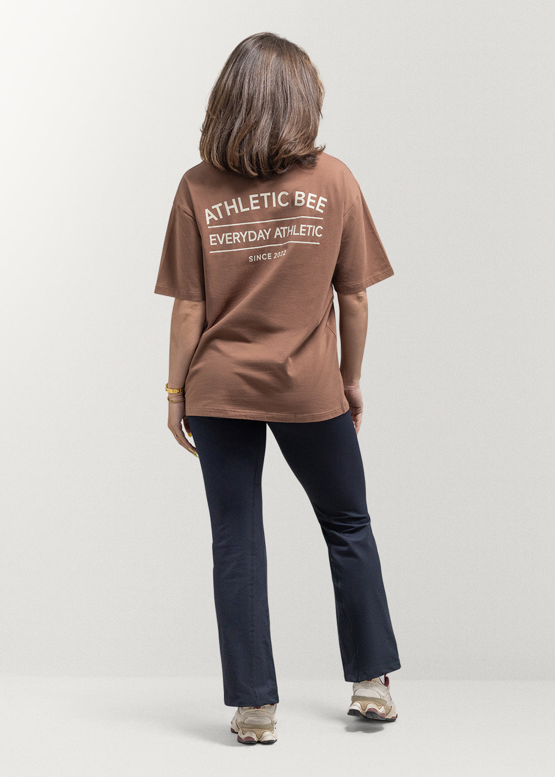 Alltagstaugliches, sportliches Oversize-T-Shirt in Braun