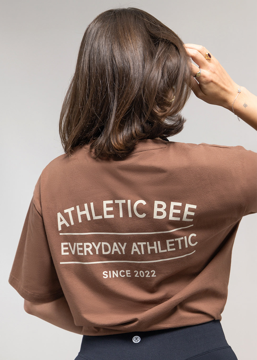 Alltagstaugliches, sportliches Oversize-T-Shirt in Braun