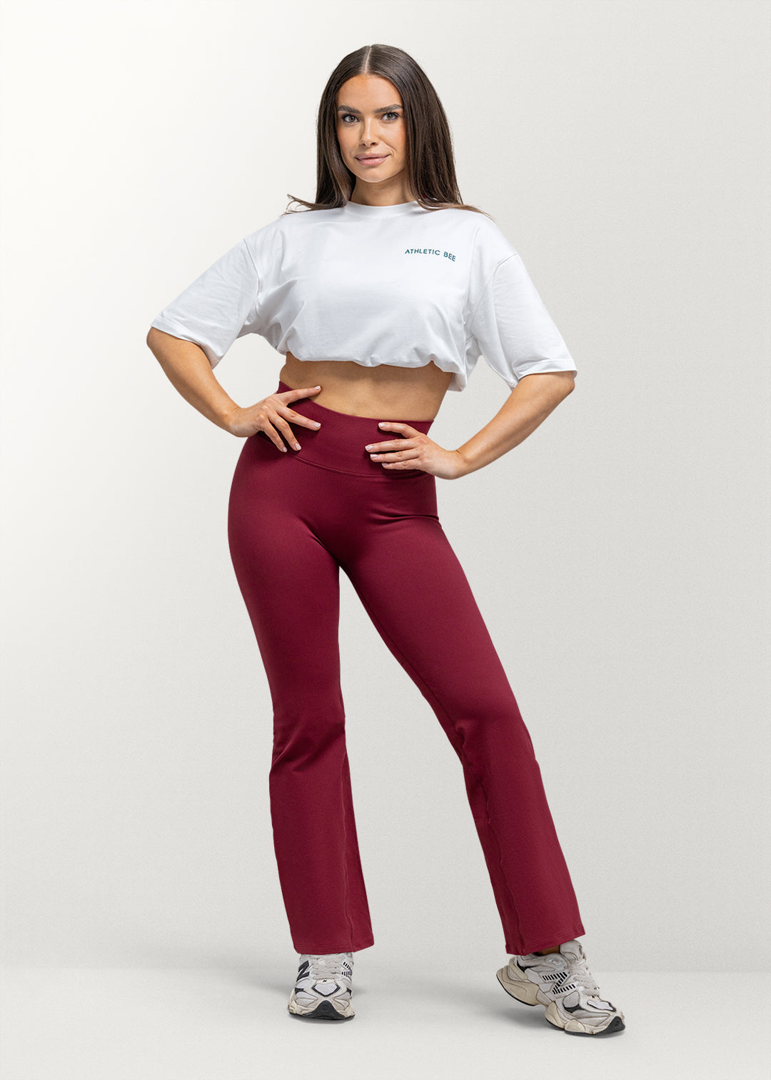 Fusion Flare Leggings – Crimson Rush