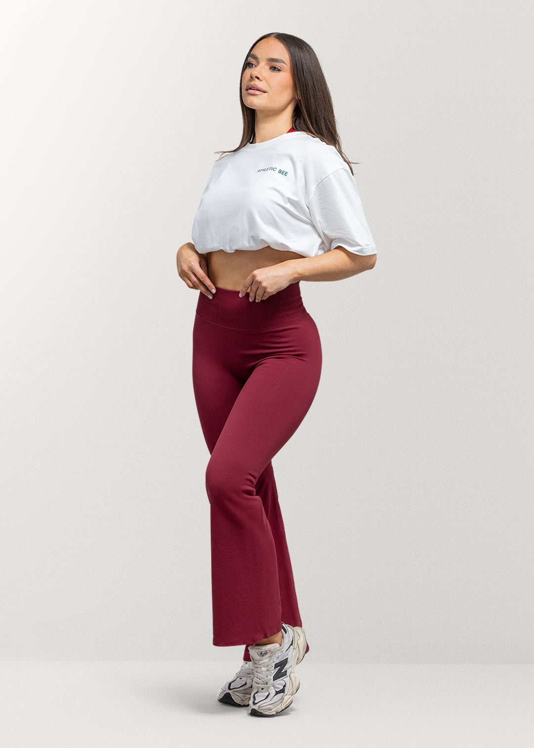 Fusion Flare Leggings – Crimson Rush