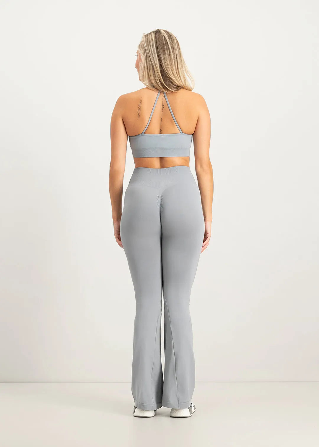 Flare Scrunch Legging - Grau