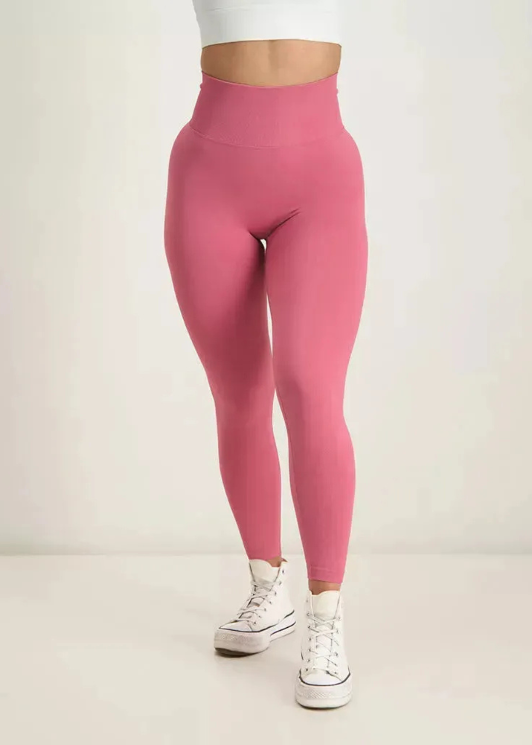 Fusion - Nahtlose Scrunch-Leggings in Bubblegum Pink