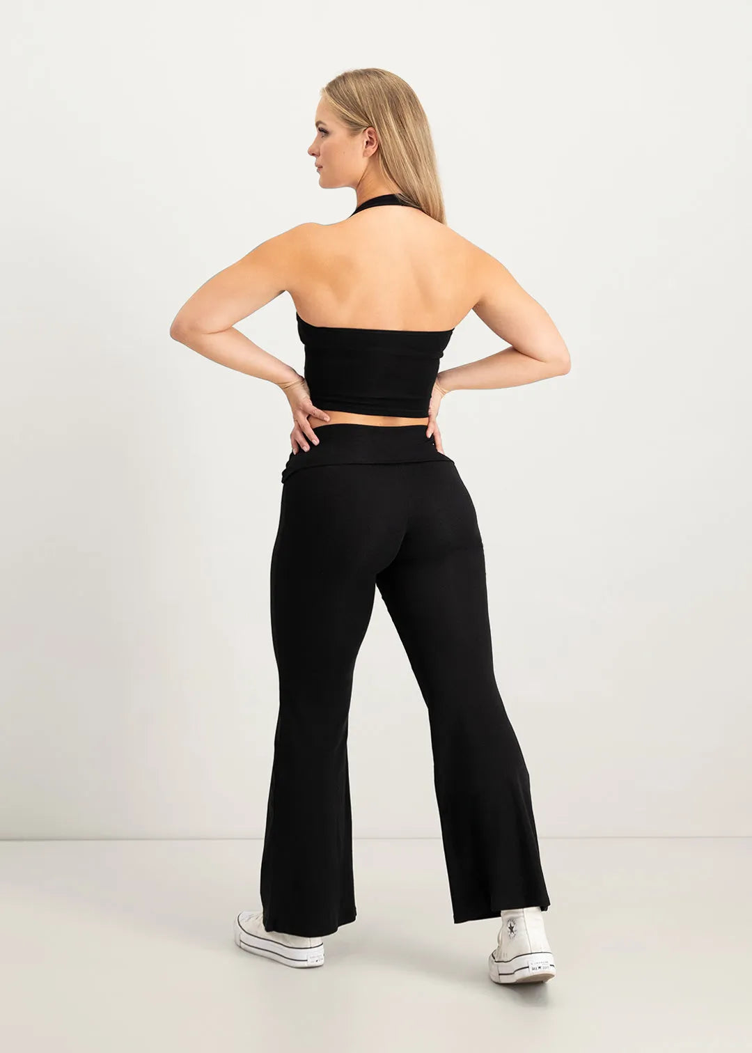 Flare Lounge Pants – Schwarz