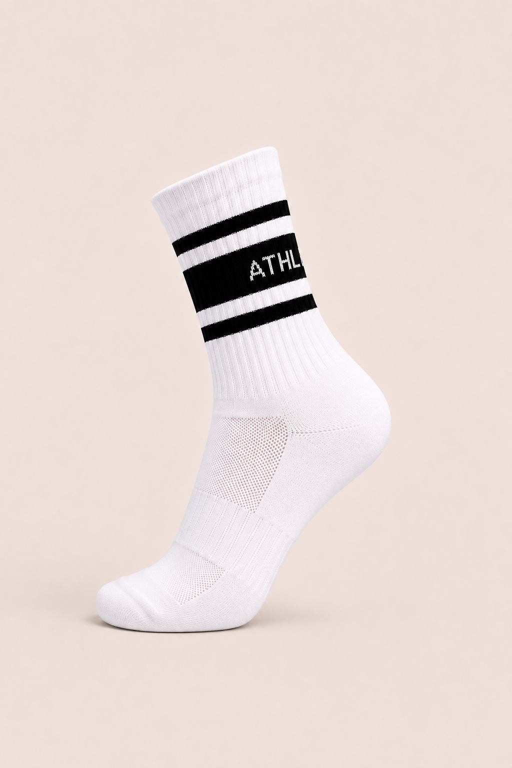 Crew-Socken – Sport – Weiß