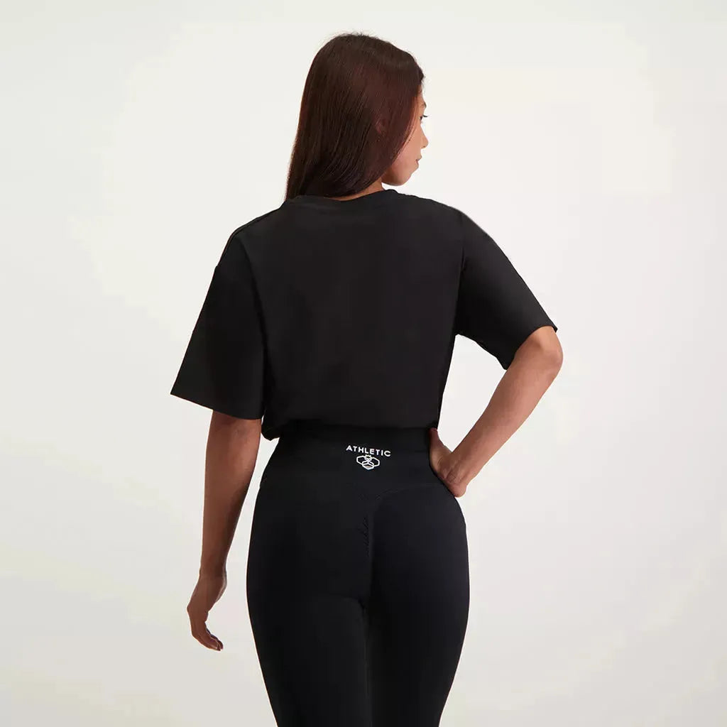 AB Oversized T-shirt Black - Athletic Bee