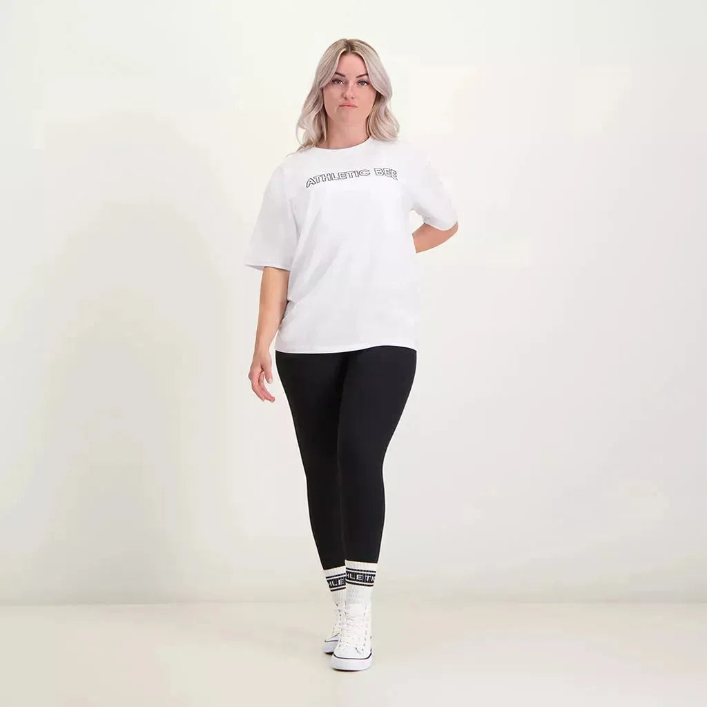 AB Oversized T-shirt White - Athletic Bee